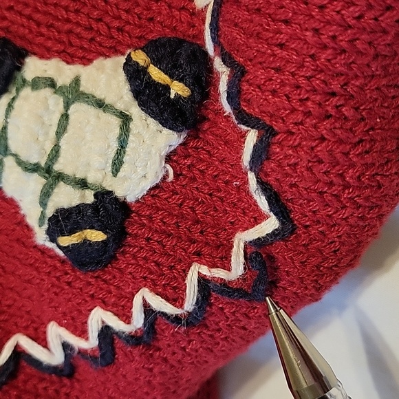 Shenanigans vintage woman Christmas sweater with embroidery size small - Picture 9 of 13